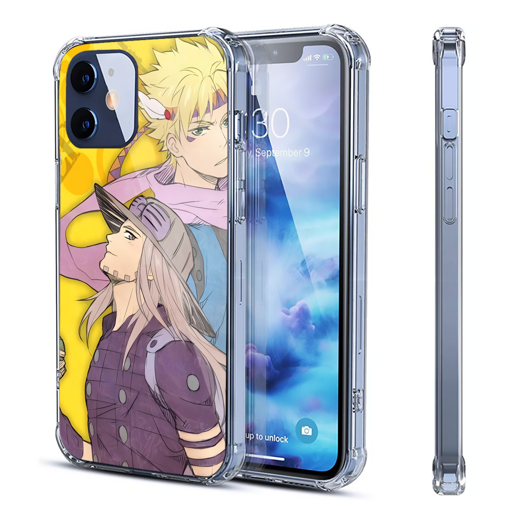 （画像用） ジョジョの奇妙な冒険 JoJo's Bizarre Adventure 【iPhone 12シリーズ対応】透明スマホケース（クリアソフトケース）